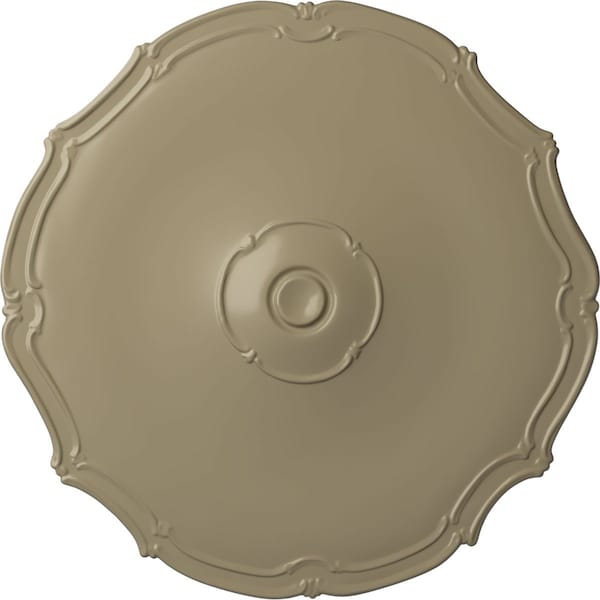 Ekena Millwork Pompeii Ceiling Medallion (Fits Canopies up to 2"), Hand-Painted Gobi Desert, 18 7/8"OD x 1 1/2"P CM18POGDF - main